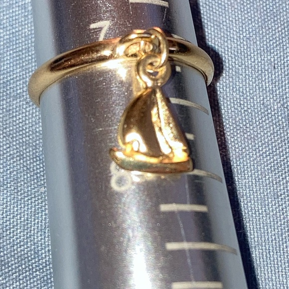 Gold  Charm Ring pick size and charm - Picture 14 of 16